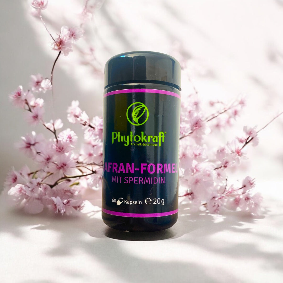 SAFRAN FORMEL MIT SPERMIDIN
ANTI AGE & WOHLFÜHL KOMPLEX